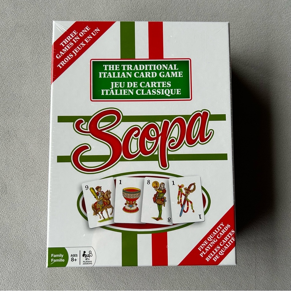 Scopa ~ The Traditional Italian Card Game ~ Brand New!